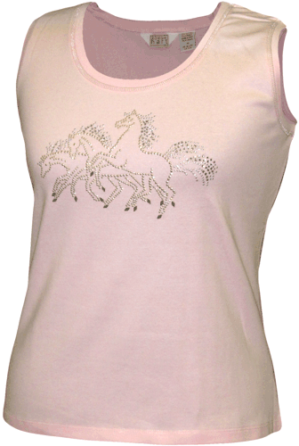 Rhinestone Horse Tank