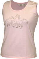 Rhinestone Horse Tank